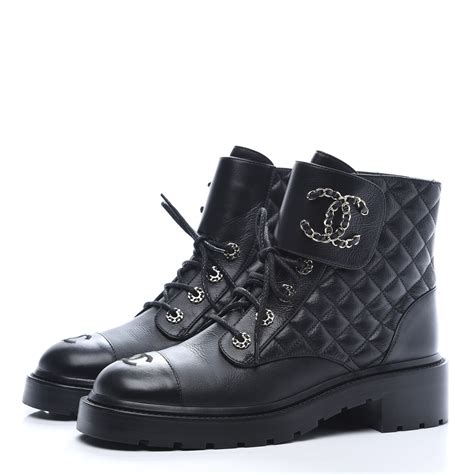 chanel combat boots replica|chanel quilted combat boots.